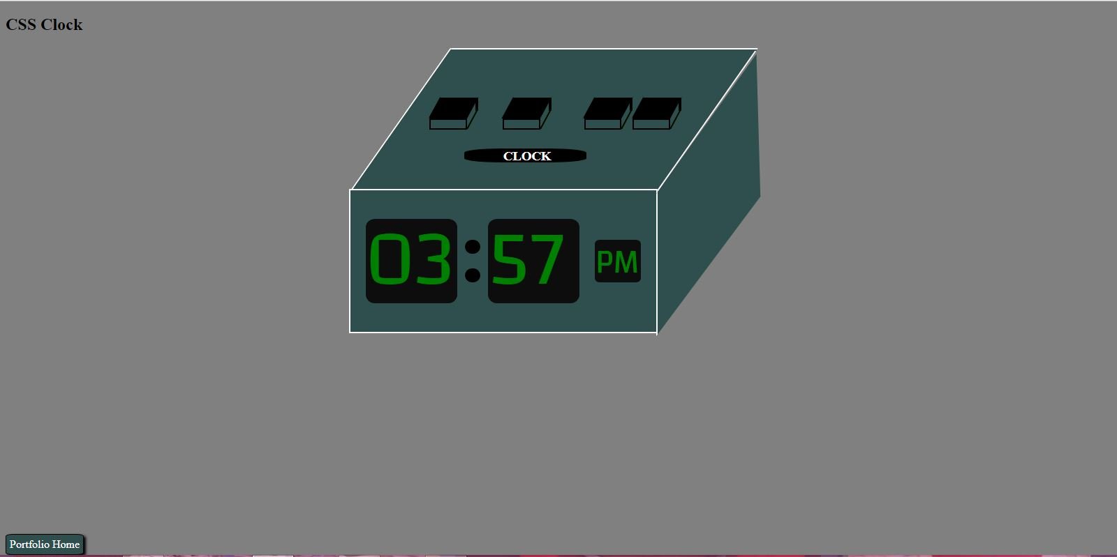 CSS Clock Image